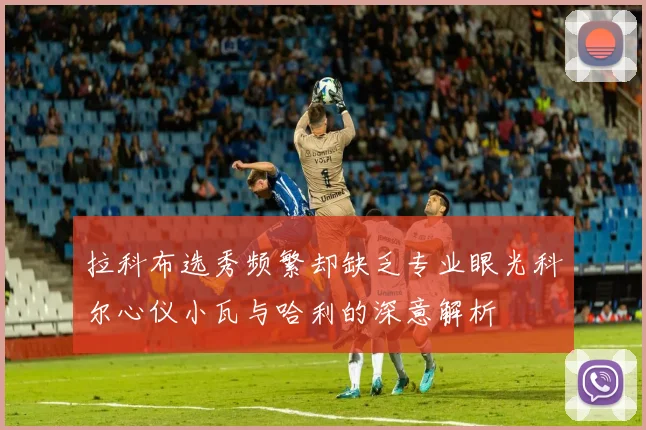 拉科布选秀频繁却缺乏专业眼光科尔心仪小瓦与哈利的深意解析